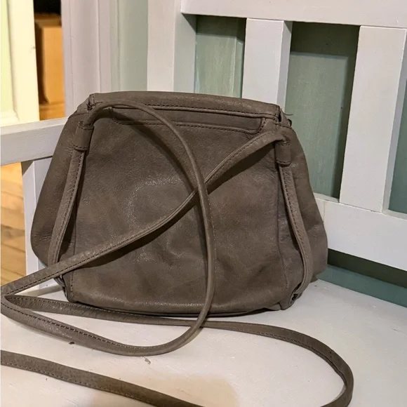 HOBO Taupe Leather Crossbody Bag - Picture 2 of 4